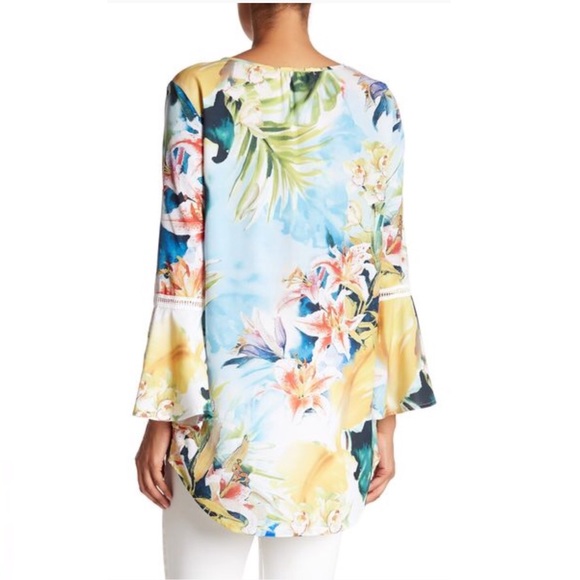 NWOT Amelia New York Soft Summer Orchid Tunic Top - Picture 2 of 8